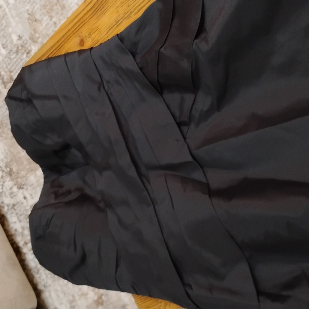 Priscilla of Boston Black Strapless Evening Dress size 14 PROM /wedding/formal - Picture 6 of 9